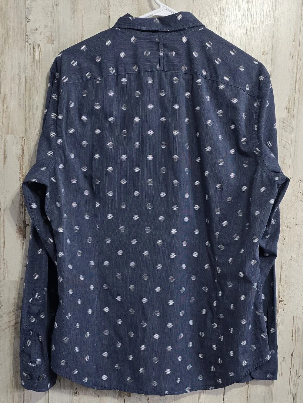 Banana Republic Grant Fit Blue Long Sleeve Button Down Shirt Size Large 46-48